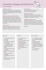 Governance Strategy and Performance Service Description Page