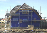 New Building with Scaffolding