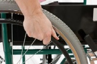 a photo of a person in a wheelchair