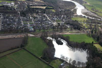 Fochabers Mosstodloch Bypass Fochabers Pond photo by Transport Scotland