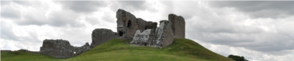 Duffus Castle sillouette