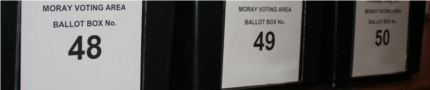 Election ballot boxes