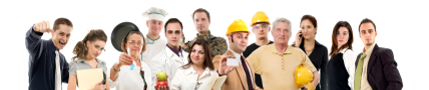 Job vacancies group of workers