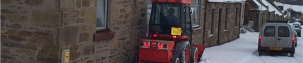 Roads winter maintenance pavement clearing