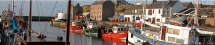 burghead harbour scene