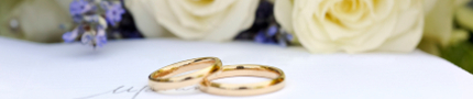 Registrars - wedding flowers and rings