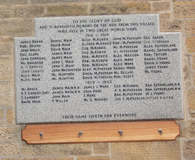 Hopeman War Memorial