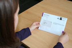 Postal vote envelope