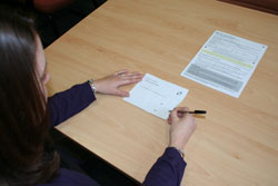 Marking a ballot paper